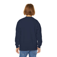 'Merry & Bright' Gildan Youth Crewneck Sweatshirt for Christmas