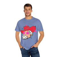 Preppy Mascot, Ole Miss Rebels, Colonol Reb Comfort Colors Garment Dyed Unisex Tee, College Football t-shirt