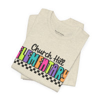 'Church Hill Elementary' Bella Canvas Teacher T-shirt