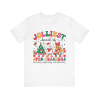 SPED Teacher Jolly Christmas Tee, Bella Canvas Shirt