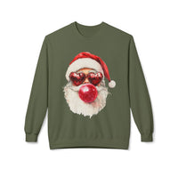 Santa Blowing Bubble Christmas Unisex Gildan Soft-style Crewneck Sweatshirt