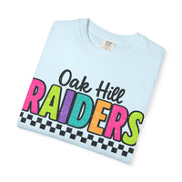 'Oak Hill Raiders' Neon Retro Comfort Colors T-Shirt