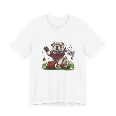 Cute Bella Canvas Vintage Bulldog Pride Football T-shirt, Unisex Short Sleeve Shirt, Athletics, Sports Fan Shirt, Starkville MS
