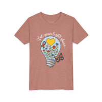 Inspirational Bella Canvas Youth Tee: Let Your Light Shine, Kids T-Shirt, Motivational Gift, Summer Wear, Autism Awareness