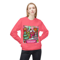 Festive Holiday Fleece Sweatshirt with Colorful Christmas Design, Cozy Crewneck, Perfect for Winter Celebrations, Gift for Him/Her, [...]