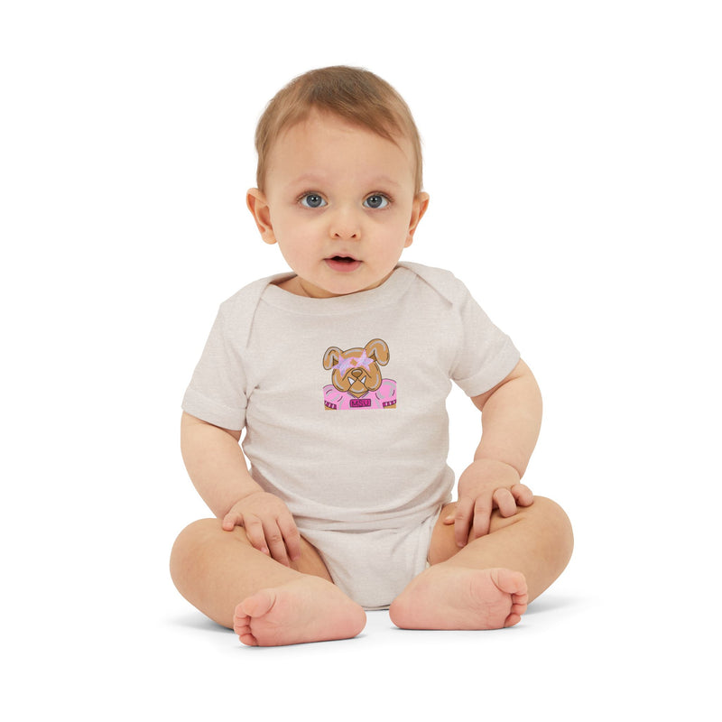Bella Canvas Infant Bodysuit, Preppy Mascot baby onesie, Girly Bulldog, MSU Bulldogs outfit, College Football, SEC