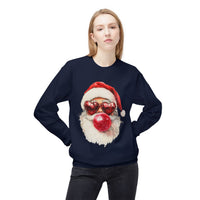 Santa Blowing Bubble Christmas Unisex Gildan Soft-style Crewneck Sweatshirt
