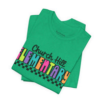 'Church Hill Elementary' Bella Canvas Teacher T-shirt