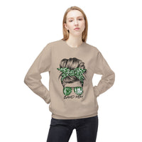 Band Mom Messy Bun Gildan Softstyle Midweight Sweatshirt