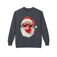 Santa Blowing Bubble Christmas Unisex Gildan Soft-style Crewneck Sweatshirt