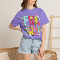 Fri-Yay Fizzy Pop Cartoon Letters Comfort Colors T-Shirt