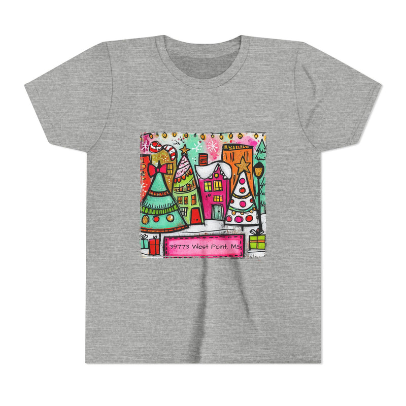 Festive Youth Tee - Christmas Shirt, Holiday Gift, Kids T-Shirt, Colorful Winter Apparel, Cute Seasonal Wear