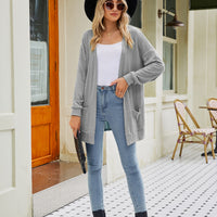 Women's Solid Color Cardigan Sweater